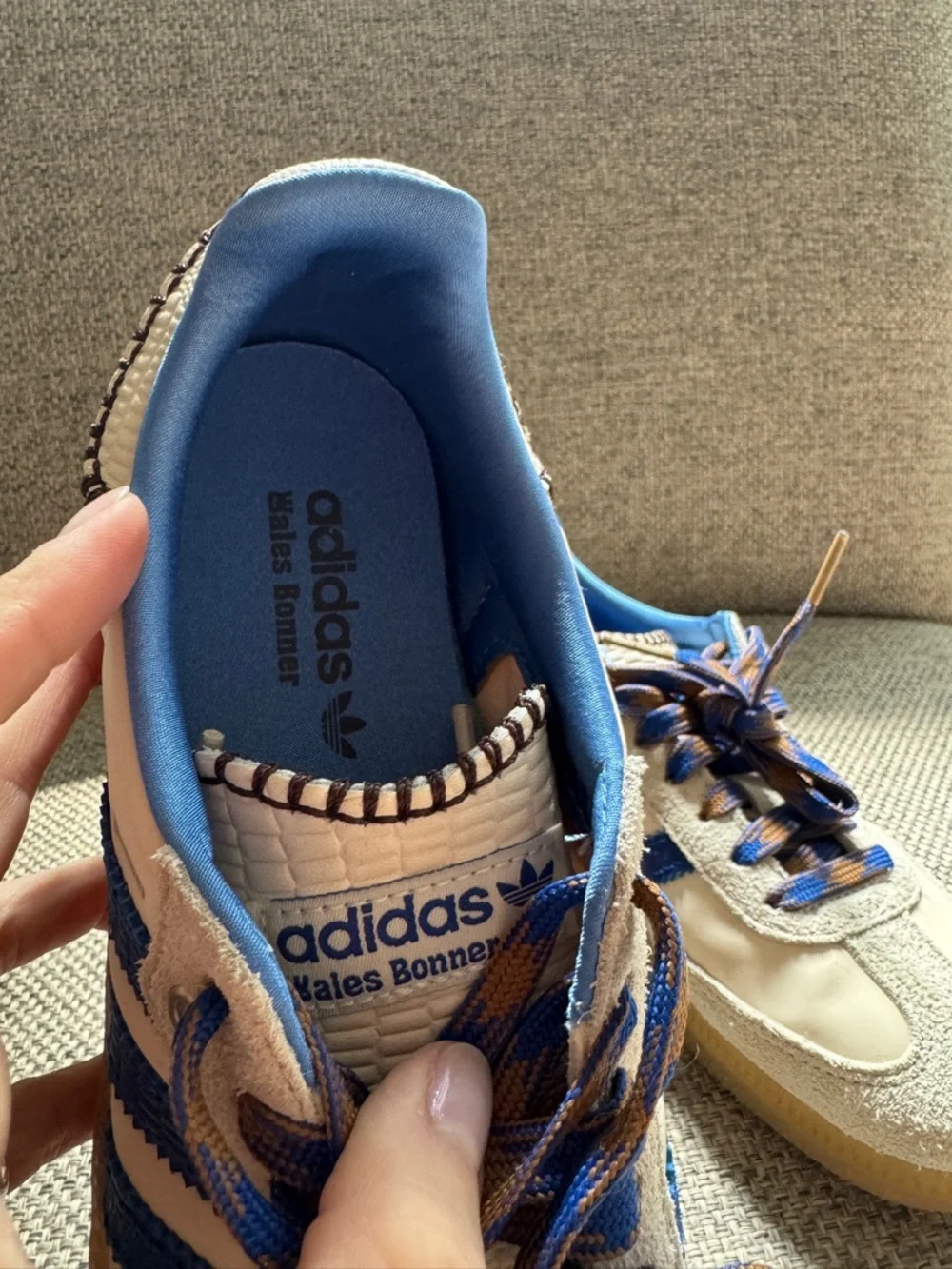 Wales Bonner x adidas Samba Nylon 'Wonder Clay Cobalt/ Royal Blue'